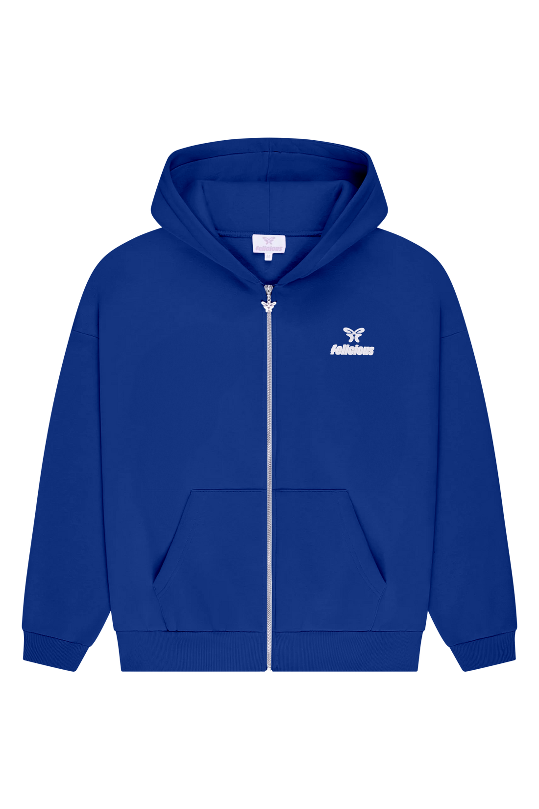 Basic Logo ZIP-Hoodie Electric Blue