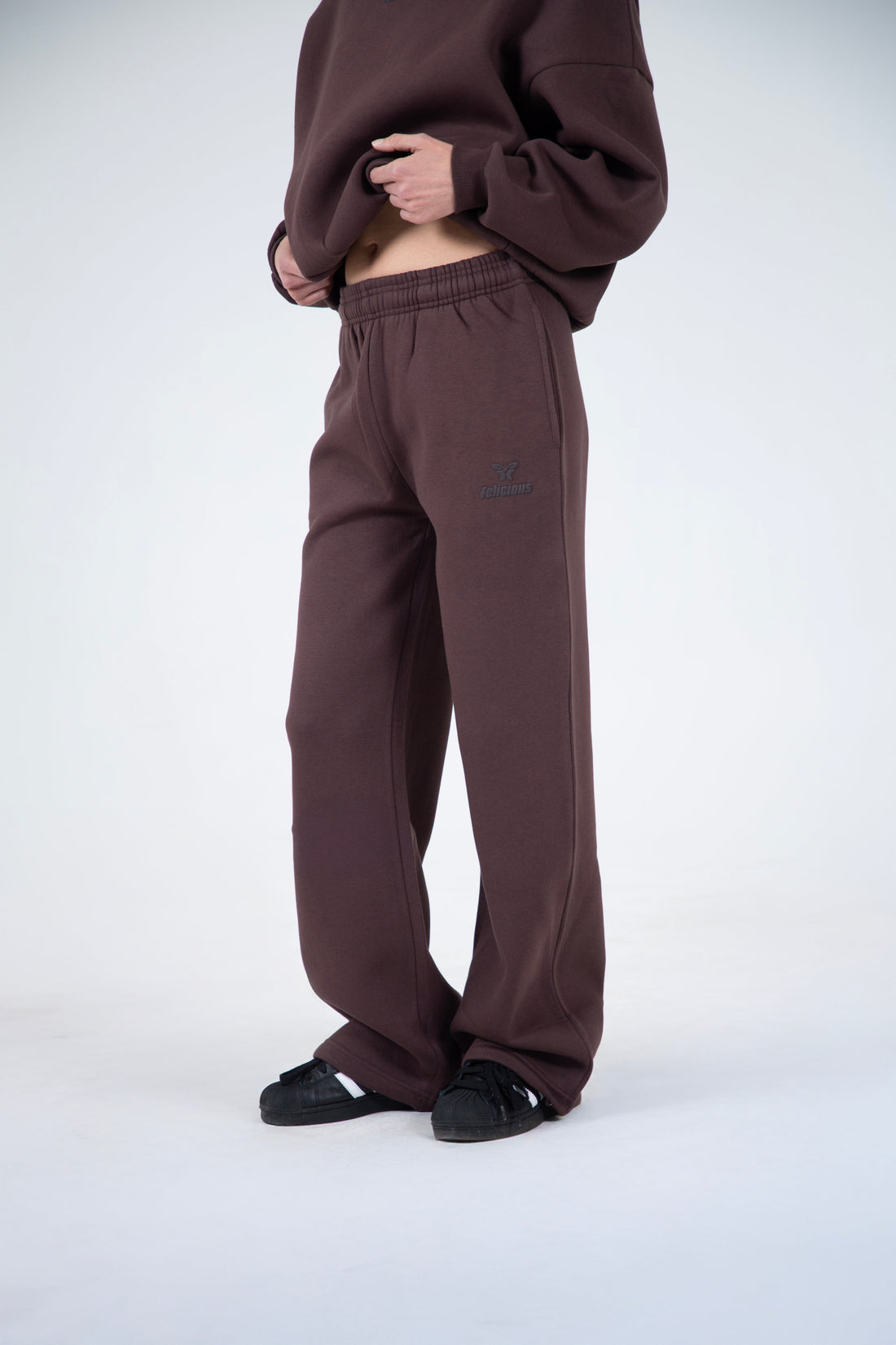 Basic Logo Sweatpants Chocolate